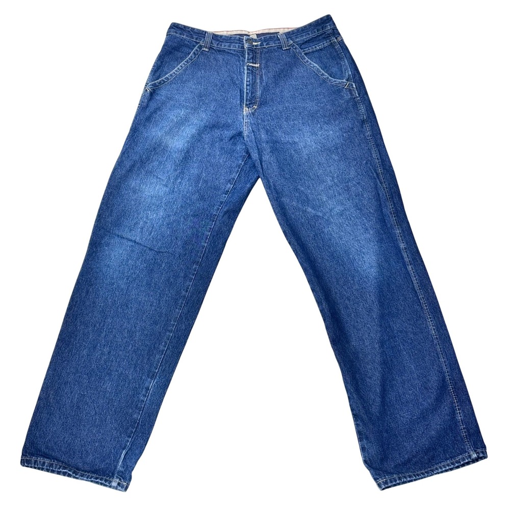 Y2K Marithe Francois Girbaud Carpenter Cargo Jeans Baggy Hip Hop Streetwear 36